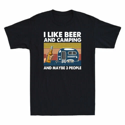 I Like Beer And Camping And Maybe 3 People Funny Camping Lover Gift Men T-Shirt
Opens in a new windo