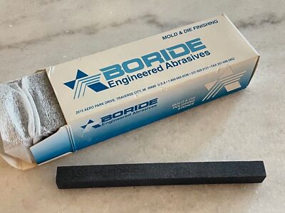 12 new BORIDE #024930 Mold & Die Polishing Stones, 1/2'' x 1/2'' x 6'', 150 Grit CS