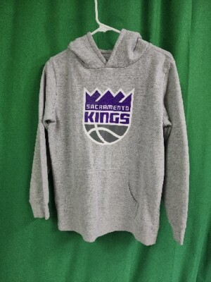 Sacramento Kings Grey Pullover Hoodie Sz Large Youth 14/16