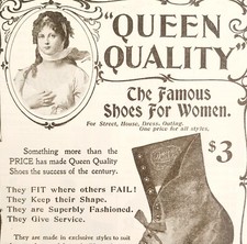 Queen Quality Women's Boots 1899 Advertisement Victorian Footwear Fashion DWNN13