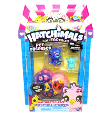 TIGRETTE & Chinchilla -Hatchimals Colleggtibles Pet Obsessed Hatch Hearts NEW 