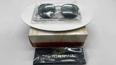 Maui Jim Polarized Noni Black Gloss/Metal Sunglasses Neutral Grey Lens MJ854-02