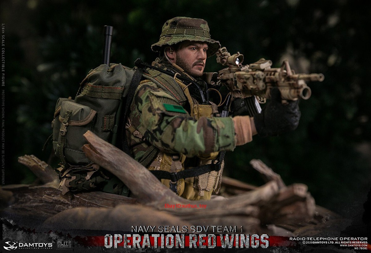 DAMTOYS DAM 78081 1/6 Soldier Man Red Wing Operation Seal Radio