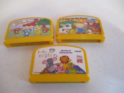 V-Tech-V-Smile Game-3 Cartridges-Vintage-As Shown-Untested