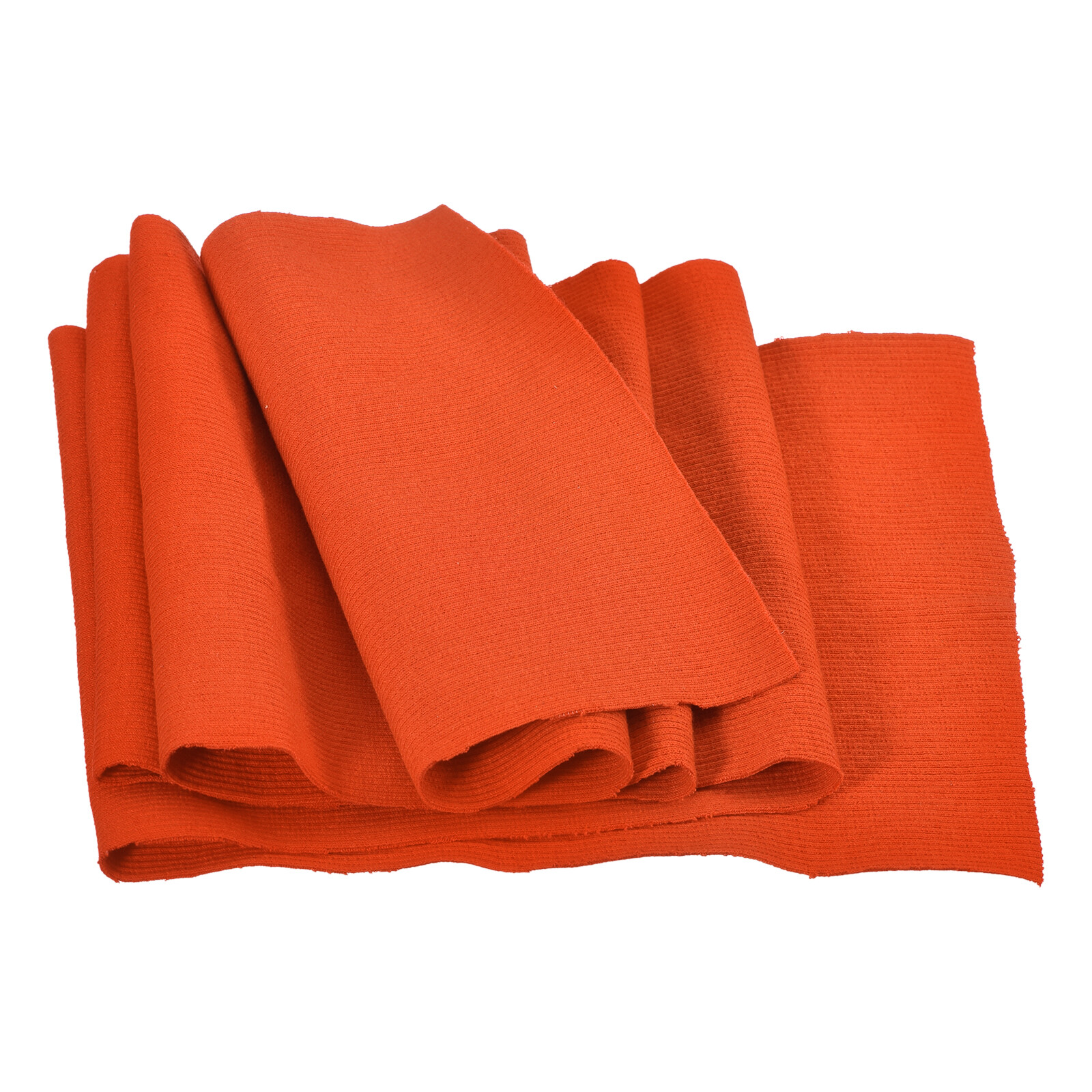 20cmx1m Elastic Cuff Ribbed Trim Cotton Fabric Knit Ribbed Stretch Band Orange