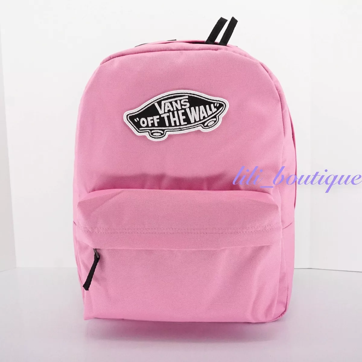 Vans Realm School Laptop Bag VN0A3UI6UNU Pink Black White 36 | eBay