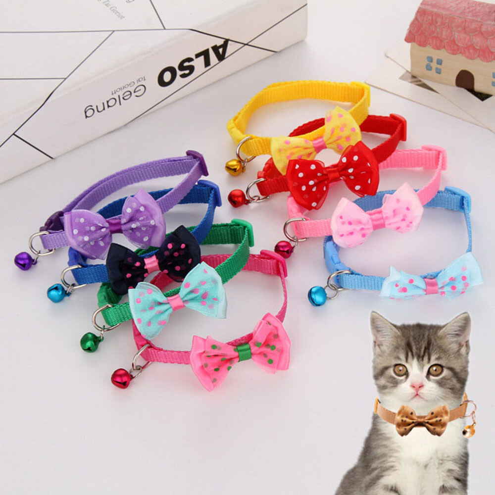 Hundehalsband Mit Glöckchen Für Kleine Hunde & Katzen – Verstellbar, Weiches Kunstleder, Für XS-Größen (Braun)