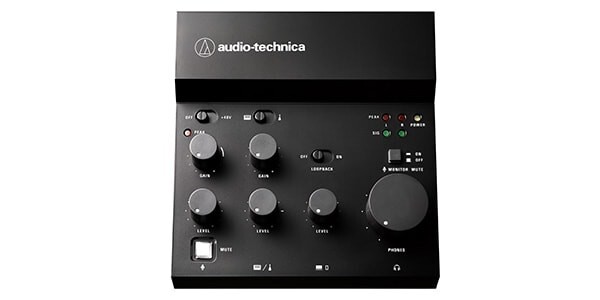 Audio-Technica USB Audio Mixer AT-UMX3 Japan ATUMX3 Black Mixing 