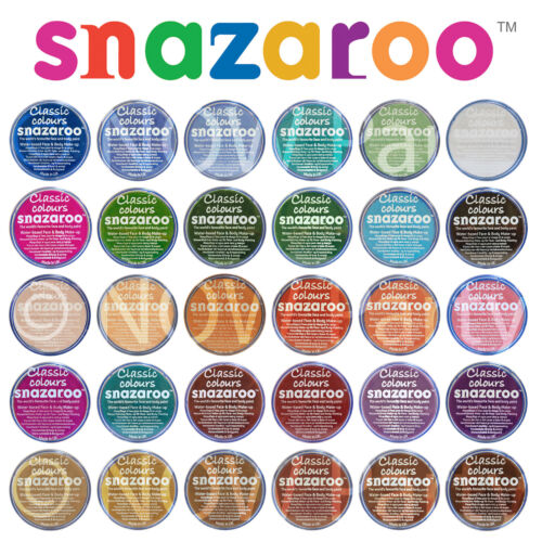 18ml SNAZAROO FACE & BODY COLOUR PAINT HALLOWEEN MAKE UP PAINTS FANCY DRESS  - Picture 1 of 56