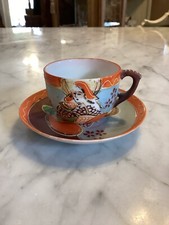 Vintage Miniature Japanese tea Cup And Saucer