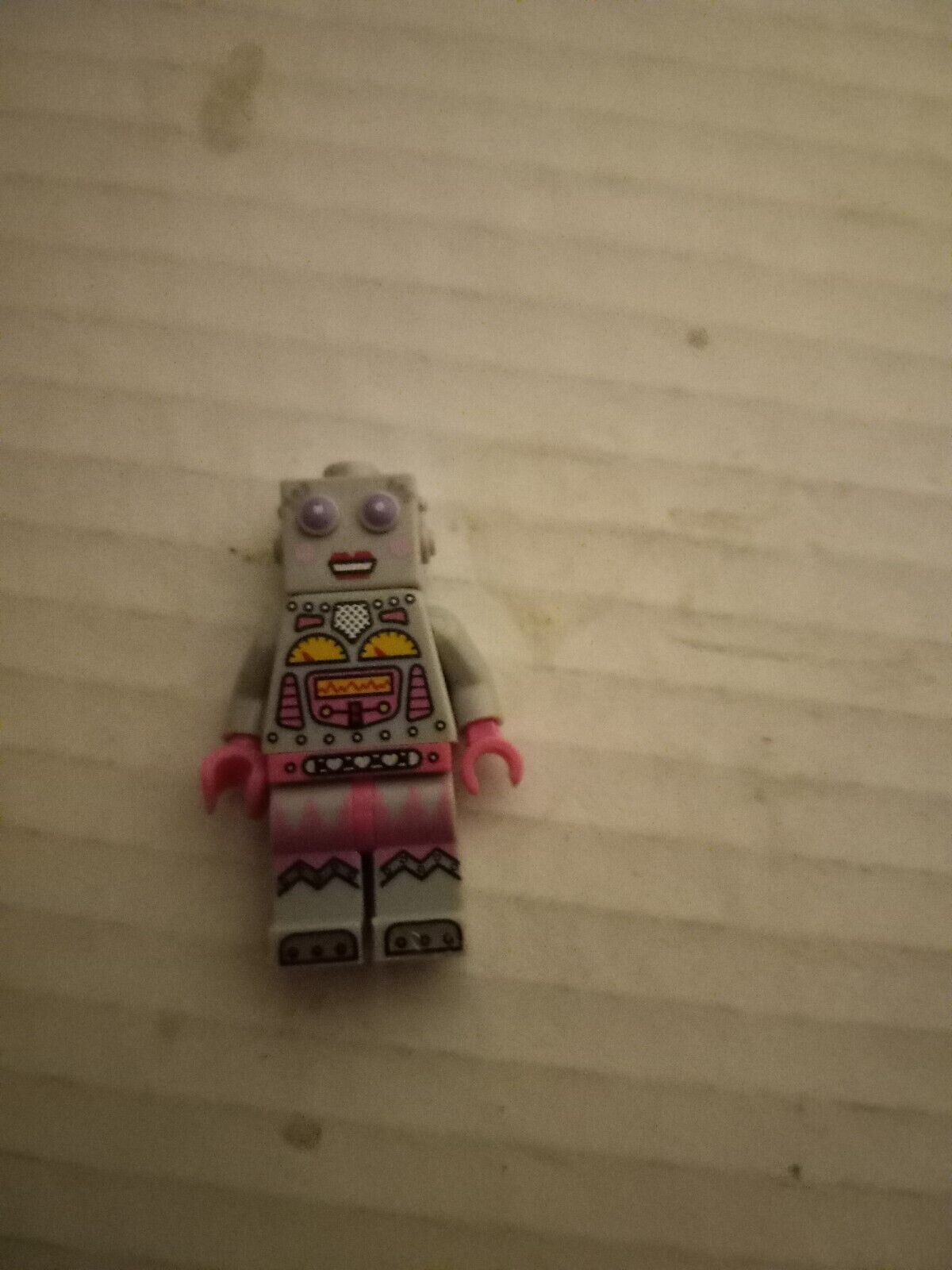 Lego Lady Robot Series 11 Gray & Pink 1 1/8 in Minifigure Toy