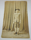 Military World War I Army Soldier Vintage RPPC Military Postcard 1917 New York — photo 1