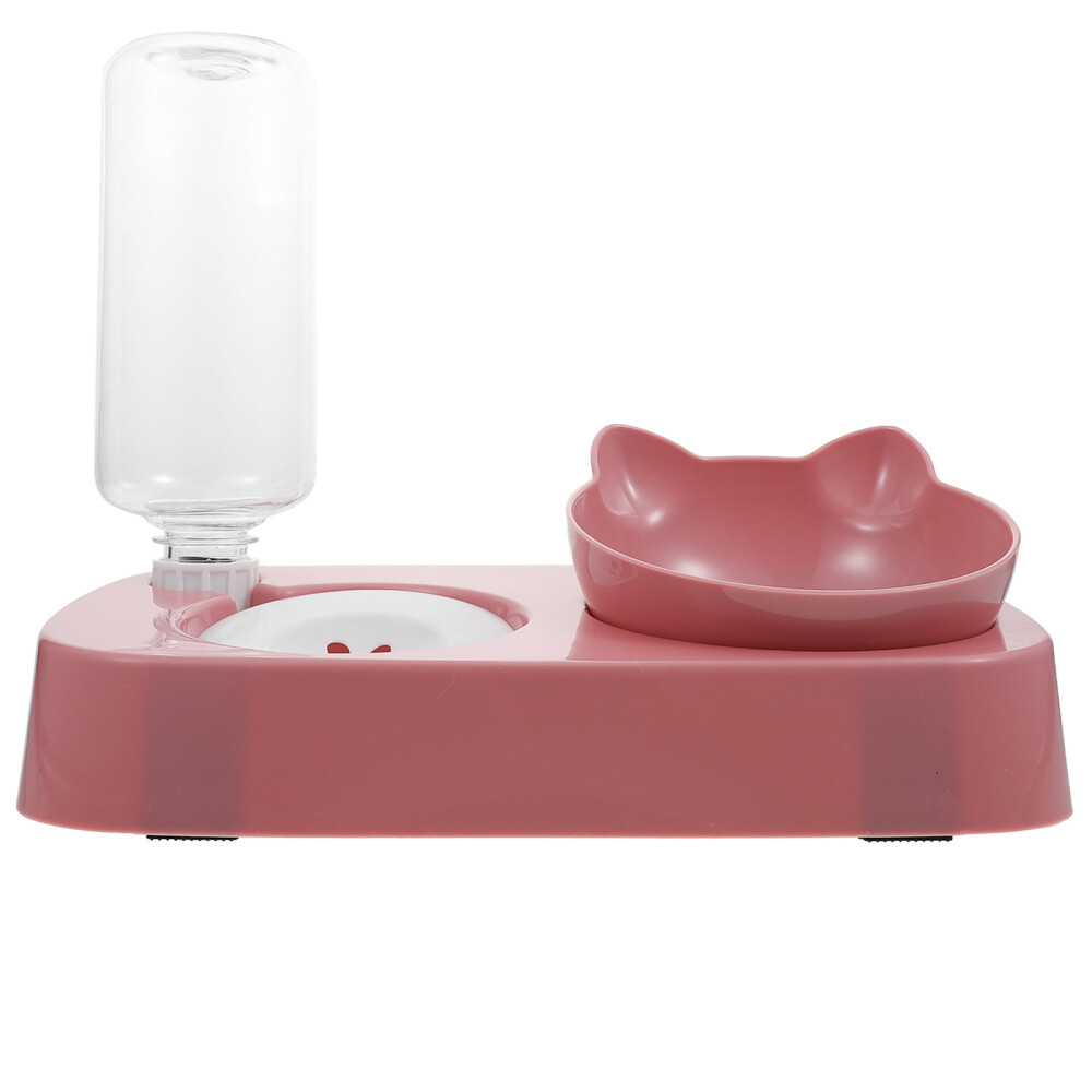 Pink Environmental Protection Pp Pet Feeding Bowl Small Dog Water