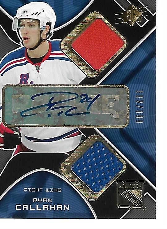 2007-08 SPx #223 Ryan Callahan - SN #192/999