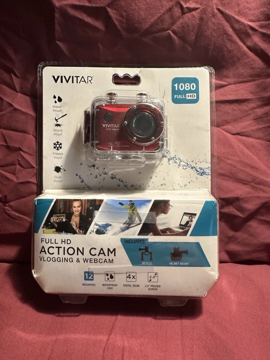 Vivitar DVR 781HD Action Cam ARGENT neuf et scellé rose