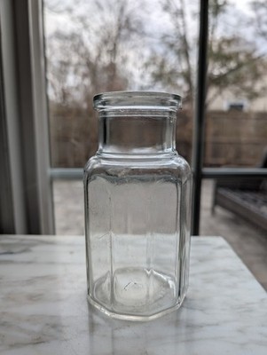 Antique H.J. Heinz 10 Sided Mustard Jar #69 Embossed Early 1900's Hand Blown