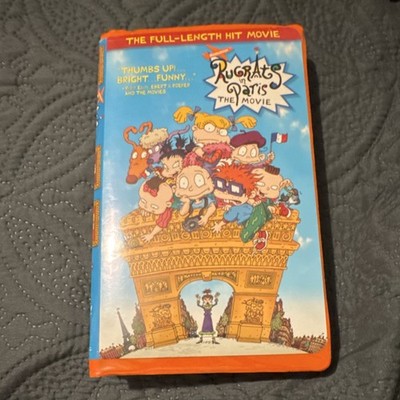 Paramount Rugrats in Paris: The Movie VHS Tape 2000 Full Screen G NTSC Orange C 