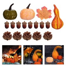  128 Pcs Zucche Finte Ornamentali Zucca Realistica Di Simulazione