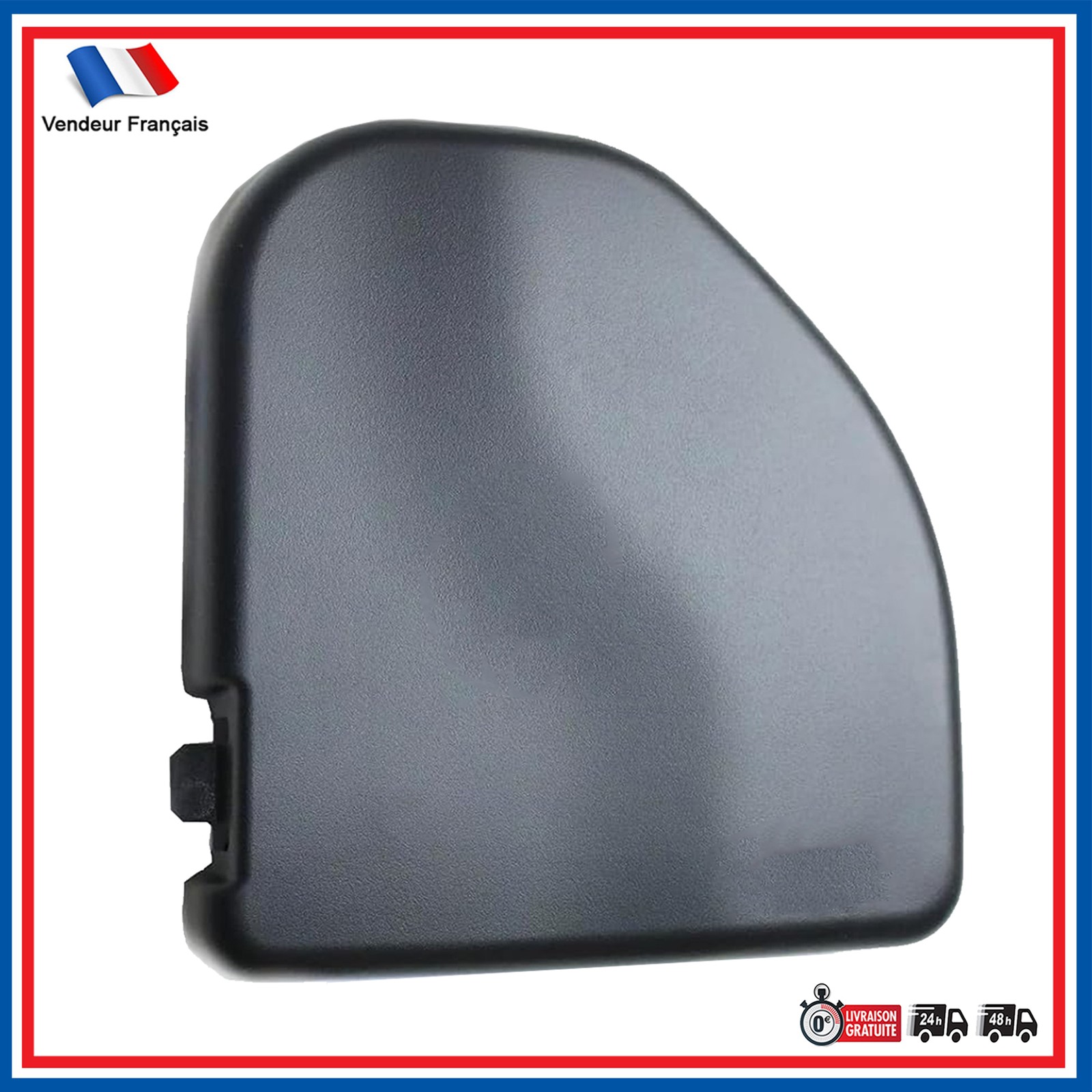 Capuchon essuie-glace arrière plastique noir pour hayon Citroën C1 et Peugeot 108