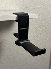 Foldable Under Desk Headphone Hanger, Aluminum Headset Stand, Black