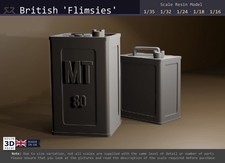 British WW2 Fuel Can (Flimsy)  - 1/35, 1/32, 1/24, 1/18, 1/16 resin model