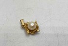 14K Gold Face Watched Pearl Pendant 1.5g — photo 2