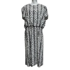 Lorac Original Lady Carol Blouson Dress 16/18 Geometric Abstract Disco 70  s 80  s