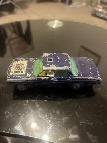 VINTAGE CORGI TOYS 497 MAN FROM UNCLE OLDSMOBILE SUPER 88 DIECAST CAR BLUE 1967