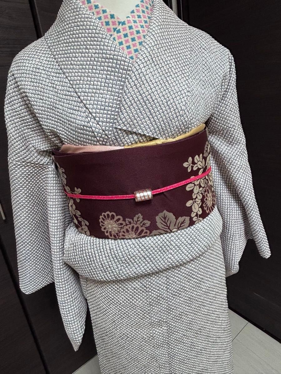 Fully squeezed pure silk, small pattern, sash - image 2