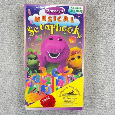 Barney Barneys Musical Scrapbook VHS VCR Video Tape New Factory Sealed With Kite