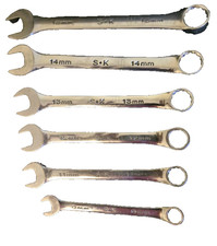 S-k Metric Combination Wrenches - 9mm 11mm 12mm 13mm 14mm And 15 Mm