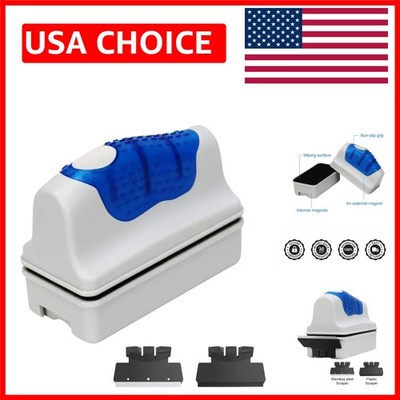 Floating Magnetic Aquarium Cleaner - No-Scratch Glass Algae Scrubber S Size