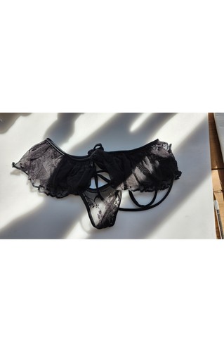 Take It Off - Lace G String Panty and Ruffle Skirt