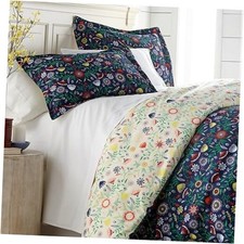 Floral Duvet Cover King Size/California King / California King Boho Bloom Blue