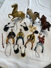 Vintage Lot Of Hartland Hard Plastic Horses And Riders And Accessories