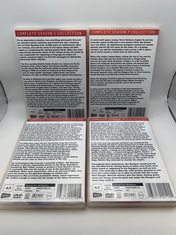 POWER RANGERS Multiple Seasons RARE 90s Collectors Edition DVDs Mighty Morphing Foto 2 de 4