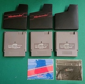 Nintendo NES Wizards and Warriors, Ice Hockey, and Tag Team Wrestling Game, Lot