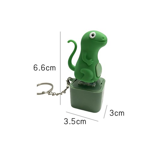 Lizard Button Keychain Sound Fidget Toy, Fun Keychain with Light Stress Relief - Picture 10 of 12