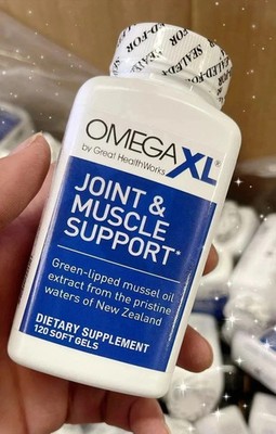 OmegaXL Joint Support Supplement - Natural Muscle 120 Count (Pack of 1) 
