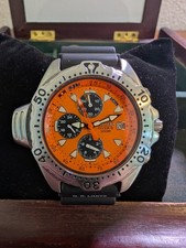 RARE ORANGE Citizen Aqualand 3745-S012821 Promaster Diver 200m 90s