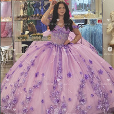 New Floral Quinceanera Dresses Sweet 15 16 Party XV Sweetheart Ball Gowns
