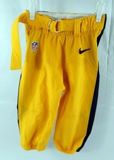Pittsburgh Steelers Sean Davis #21 Game Used Yellow Pants 28 368