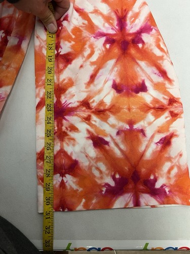 Calvin Klein Pants Women's Small Tie-Dye Orange Wide Leg Boho Hippie NWT - Picture 10 of 12