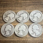 Washington Quarter 25C Circulated Silver Lot 1938 1939 1940 US Coins