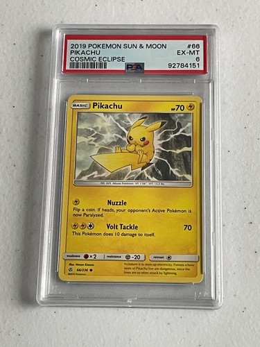 Pikachu graded PSA 6 for sale on eBay