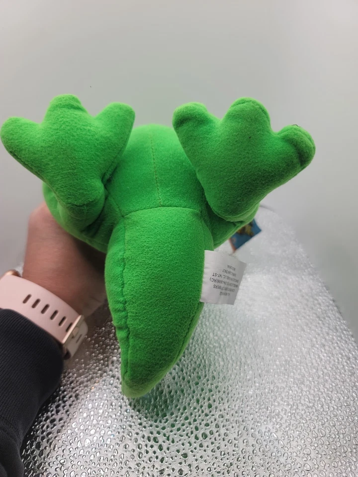 9" NANCO 2000 RUGRATS REPTAR VERDE T-REX DINOSAURIO PELUCHE JUGUETE Foto 3 de 4