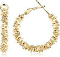 Ohrringe Creolen Silber 925 Hypoallergen Vergoldet 14K Huggie Hoop 10Mm-30Mm