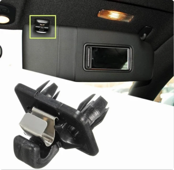 FIT ALFA ROMEO CAR SUN VISOR HOLDER PANELS FASTENER HOOKS CLIP 2x - Image 4 of 4