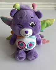 Care Bears Plush 10” Share Bear Unlock the Magic Purple Lollipop Wink With Wings
