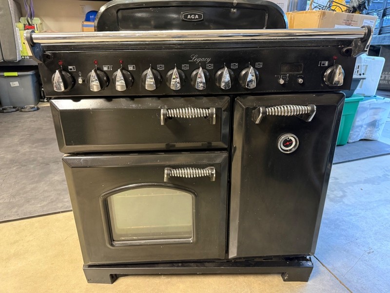 AGA Legacy 36" Range – 5 Burners, 3 Ovens – Black